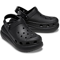 Crocs Unisex Classic Crush Clogs Platform Shoes, Black, 4 Us Men