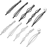 10 Pieces Bobby Pin Hair Pin Geometric Metal Hair Clip Hair Barrettes Minimalist Hair Decorative Wedding Dainty