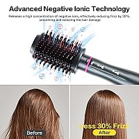 Hair Dryer Brush, 4 In 1 Detachable Hair Dryer And Volumizer Hot Air Brush, Negative Ionic Hot Air Kit Blow Dryer Brush For Hair Drying Volumizing Straightening Curling Styling