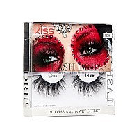 Kiss Halloween Lash Drip False Eyelashes, Spiky X Boosted Volume, Unique Wet Look Hydrated Effect, Multi-Length Rewearable Fake Eyelashes, Wispy Crisscross Lash Pattern, Style Adropa, 1 Pair, Packaging May Vary