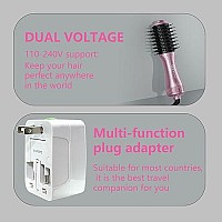 Dan Technology 2 Inch Lightweight Electric Brush Hair,One Step Hair Dryer And Volumizer,Small Hair Brush Drye,Blow Dry Round Brush,Ceramic Hot Brush & Styler,Small Brush Hair Dryers For Women