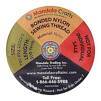 Mandala Crafts Tex 135 Bonded Nylon Thread For Sewing - 1440 Yds T135 Heavy Duty 12 Neutral Colors Nylon Thread Size 138 420 D Upholstery Thread For Leather Jeans Weaving