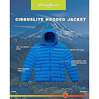 Eddie Bauer Kids Jacket - Cirruslite Weather Resistant Insulated Quilted Bubble Puffer Coat For Boys And Girls (3-20), Size 3-4, Blue Sapphire