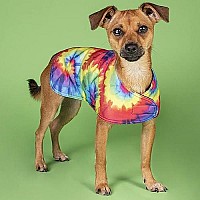 Handmade Dog Poncho From Tie Dye Blanket - Dog Clothes - Coat - Costume - Sweater - Vest (Tie Dye, Xxs)