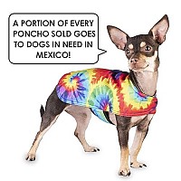 Handmade Dog Poncho From Tie Dye Blanket - Dog Clothes - Coat - Costume - Sweater - Vest (Tie Dye, Xxs)