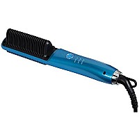 Forpro Expert Salon Hair Straightener Brush, Ultra-Fast Nano Ceramic Heater With 3D Heating Teeth, 3 Heat Settings, Auto-Off