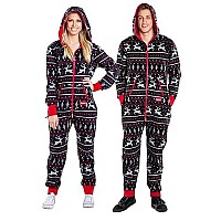 Tipsy Elves Snowflake Blue Jumpsuit For Women Size Medium