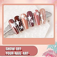 Lanfo 6 Colors Gel Nail Polish Kit, 10Ml Brown Nude Neutral Coffee Colors Gel Polish Set Fall Winter Glitter Skin Tone Gel Nail Polish Soak Off Uv Led Nail Polish Gel Set Nail Art Design