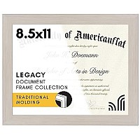 Americanflat 85X11 Diploma Frame In Light Wood With Shatter Resistant Glass - Horizontal And Vertical Formats For Wall And Tabletop