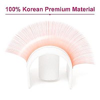 Colored Volume Eyelash Extensions 007Mm Lash Extensions Cd Curllight Orange 8-14Mm Mixed Easy Fan Volume Lashes Eyelashes Self Fanning 2D-10D By Fadvan (Light Orange-C, 8-14Mm)