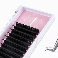 Allove Eyelash Extension Volume Lash Extensions 007Mm D Curl 18Mm Easy Fan Lash Extensions Rapid Blooming Self Fanning Volume Lashes