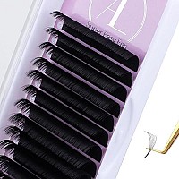 Allove Eyelash Extension Volume Lash Extensions 007Mm D Curl 18Mm Easy Fan Lash Extensions Rapid Blooming Self Fanning Volume Lashes