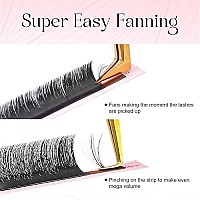 Allove Eyelash Extension Volume Lash Extensions 007Mm D Curl 18Mm Easy Fan Lash Extensions Rapid Blooming Self Fanning Volume Lashes