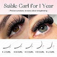 Allove Eyelash Extension Volume Lash Extensions 003Mm D Curl 20Mm Easy Fan Lash Extensions Rapid Blooming Self Fanning Volume Lashes