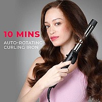 Tymo Rota Automatic Curling Iron Wand, 1 1/4 Inch Ionic Rotating Hair Curler For Long Hair With Extra Large Nano Titanium Barrel And 5 Adjustable Temps For Professional Hair Styling