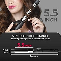 Tymo Rota Automatic Curling Iron Wand, 1 1/4 Inch Ionic Rotating Hair Curler For Long Hair With Extra Large Nano Titanium Barrel And 5 Adjustable Temps For Professional Hair Styling