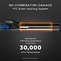 Tymo Rota Automatic Curling Iron Wand, 1 1/4 Inch Ionic Rotating Hair Curler For Long Hair With Extra Large Nano Titanium Barrel And 5 Adjustable Temps For Professional Hair Styling