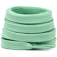 Delele Solid Flat Shoelaces Hollow Thick Athletic Shoe Laces Strings Moonlight 2 Pair 71