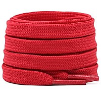 Delele Solid Flat Shoelaces Hollow Thick Athletic Shoe Laces Strings Hot Pink 2 Pair 71