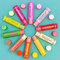 Lip Smacker Original & Best 10 Piece Lip Balm Party Pack Oatmeal Cookie, Vanilla, Mango, Watermelon, Tropical Punch, Cotton Candy, Kiwi, Strawberry, Blue Raspberry, Pina Colada