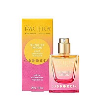 Pacifica Beauty | Sunrise Moon Spray Perfume | Peach, Cardamom, Madarin Notes | Natural + Essential Oils | Clean Fragrance | Vegan + Cruelty Free | Gifts for Her