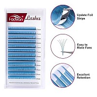 L Lash Extensions 007 Colored Lash Extensions Light Blue Eyelashes Easy Fan Volume Lashes 15-20Mm Mixed Tray Self Fanning Eyelashes 2D-20D Color Lashes Used By Fadvan(007-L,Light Blue 15-20Mm)