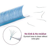 L Lash Extensions 007 Colored Lash Extensions Light Blue Eyelashes Easy Fan Volume Lashes 15-20Mm Mixed Tray Self Fanning Eyelashes 2D-20D Color Lashes Used By Fadvan(007-L,Light Blue 15-20Mm)