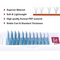 L Lash Extensions 007 Colored Lash Extensions Light Blue Eyelashes Easy Fan Volume Lashes 15-20Mm Mixed Tray Self Fanning Eyelashes 2D-20D Color Lashes Used By Fadvan(007-L,Light Blue 15-20Mm)