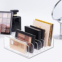 Anyumocz 2 Pack Eyeshadow Palette Makeup Organizer,Eyeshadow Storage Holder,Acrylic Cosmetic Organizer for Vanities,Bathroom Countertop,Cabinets,7 Section