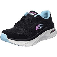 Skechers Sport Arch Fit Dlux149686 Womens Sneaker 7 Bm Us Blackblue