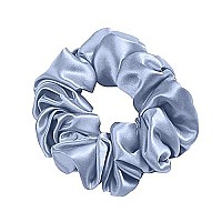 Mtsnoo Silk Scrunchies For Hair Sleep 100 Pure 22 Momme Mulberry Silk Scrunchies For Curly Hair With Elastic Band 1 Pack Silk Hair Ties Ropes Scrunchies Set For Women Girls