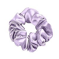 Mtsnoo Silk Scrunchies For Hair Sleep 100 Pure 22 Momme Mulberry Silk Scrunchies For Curly Hair With Elastic Band 1 Pack Silk Hair Ties Ropes Scrunchies Set For Women Girls