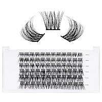 Lankiz Diy Eyelash Extension, Fluffy Individual Lash Extensions, Soft Lash Clusters, 10-16Mm Mix Resuale Cluster Lashes For Home Diy Lash Extensions