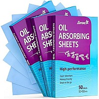 High-Performance Oil Blotting Sheets for Face - 3 pack (150 sheets) - Makeup Friendly Blotting Paper for Oily Skin