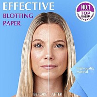 High-Performance Oil Blotting Sheets for Face - 3 pack (150 sheets) - Makeup Friendly Blotting Paper for Oily Skin