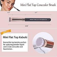 ENERGY Foundation Brushes Set Round Foundation Brushes for Liquid Makeup Mini Flat Top Concealer Brush Under Eye- Premium Makeup Brushes for Liquid, Cream,Powder - Buffing, Blending Face Brush170 272