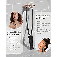 Kitsch Lifting Face Roller & Ice Roller - 2-in-1 Face Massager Roller Facial Tool & Eye Roller for Puffy Eyes | Jawline Sculptor | Facial Roller Massager & Neck Roller | Ice Roller