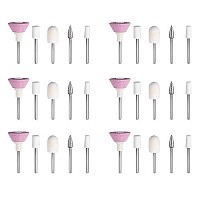 PAGOW 30 Pieces Nail File Replacement Head Refills for Finishing Salon Electronic Manicure Set