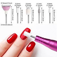 PAGOW 30 Pieces Nail File Replacement Head Refills for Finishing Salon Electronic Manicure Set