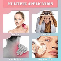 Vanalia Ice Roller And Gua Sha For Faceeyes And Neck, Facial Beauty Ice Roller & Gua Sha Facial Tool, Neck To Brighten Skin & Enhance Your Natural Glow(Pink)