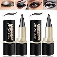 Lokfar 2 Pcs Gel Eyeliner Set, Cream Eyeliner Tool Smudge Proof And Waterproof Eyeliner Pencil Matte Eye-Liner Pencil Tattoo Eyeliner Pen Eyeliner Gel Stick Makeup Eye-Liners For Women (Gray-Black)