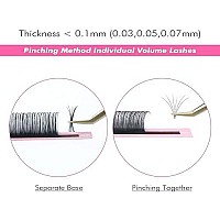 Allove Eyelash Extension Classic Lash Extensions 015 D Curl 8Mm Individual Lash Extensions Single Lash Extensions