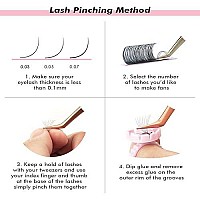 Allove Eyelash Extension Classic Lash Extensions 015 D Curl 8Mm Individual Lash Extensions Single Lash Extensions