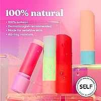 eos 100% Natural Variety Pack Lip Balm Sticks, Coconut Milk, Watermelon Frose, Pineapple Passionfruit, & Strawberry Peach, Lip Care, Pack of 4