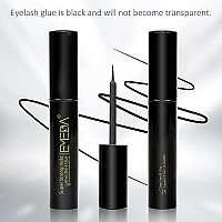 Emeda 2 Pcs Professional Latex Free Eyelash Glue Waterproof Black Lashes Glue Super Strong Hold False Eyelash Glue Best Strip Eyelash Adhesive Suitable For Sensitive Eyes Lash Adhesive