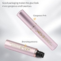 Emeda 2 Pcs False Eyelash Glue Super Strong Hold Clear Glue Professional Latex Free Eyelash Glue Waterproof Lash Glue Best White Strip Eyelash Adhesive Suitable For Sensitive Eyes Lash Adhesive