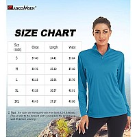 Magcomsen Sun Shirt Womens Uv Protection Shirts Running Shirts Women Gym Shirts Athletic Shirts Women Tunics For Women Rash Guard Shirt Long Sleeve Shirts Blue Green