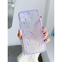 Ownest Compatible For Iphone 13 Case For Clear Frosted Pc Back 3D Floral Girls Woman And Soft Tpu Bumper Protective Silicone Slim Shockproof Case For Iphone 13-Small Flower