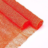 Shappy 2 Pieces African Net Sponge African Body Exfoliating Net African Net Bath Exfoliating Shower Body Scrubber Back Scrubber Skin Smoother For Daily Use Or Stocking Stuffer (Orange)