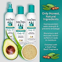 Fairy Tales Curly Q Daily Kids Shampoo, Conditioner, Spray For Curly Hair - Hydrating Kids Bundle For All Types Of Curls Including Multi Cultural Hair - Paraben Free, Sulfate Free, Gluten Free, Nut Free - 12 Oz And 8 Oz (Pack Of 3)